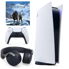 Игровая приставка Sony Playstation 5 825GB God of War Ragnarok Bundle + наушники SONY Pulse 3D Moro